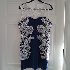 Venus Blue and White Dress